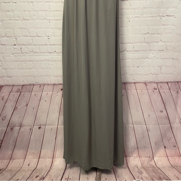 Show Me Your MuMu NEW Gray Sleeveless Kendall Maxi Bridesmaid dress Sz Medium - Picture 3 of 13